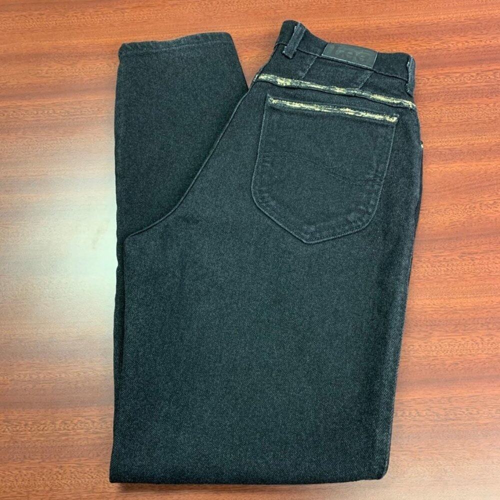 Vintage Black LEE Stretchy High Mom Tapered Jeans